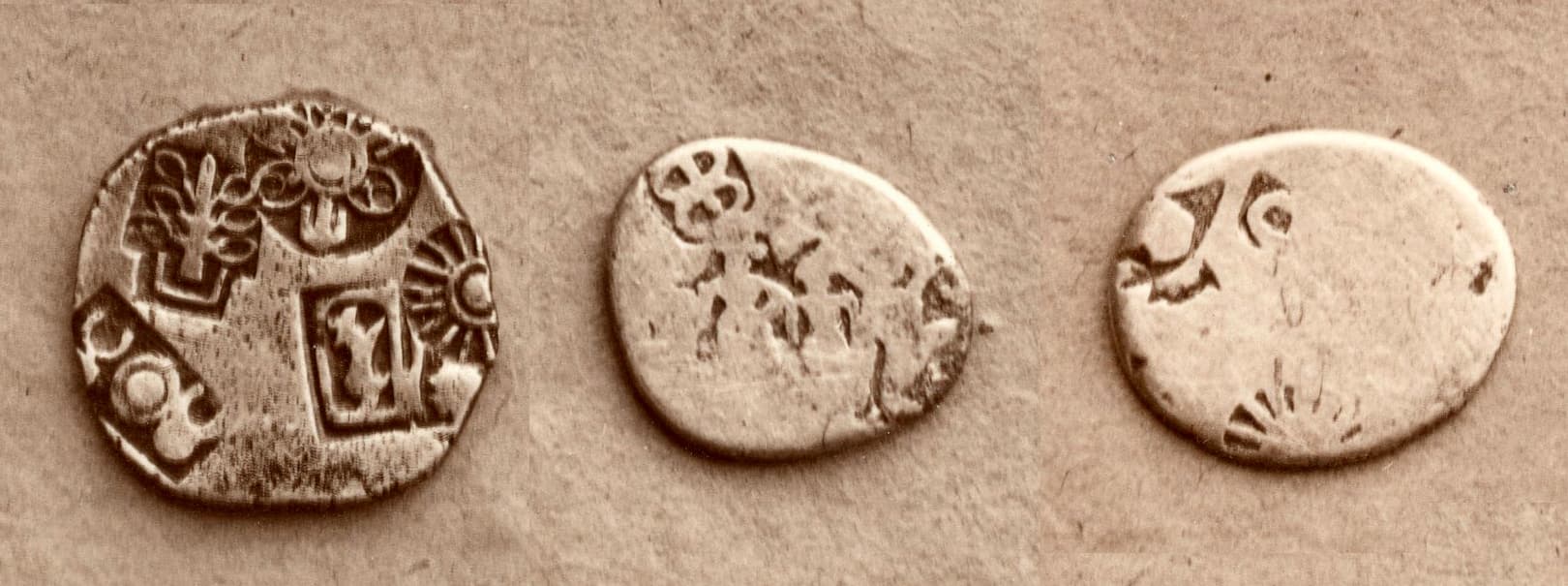 Mauryan Punch-Marked Karshapana Reverse